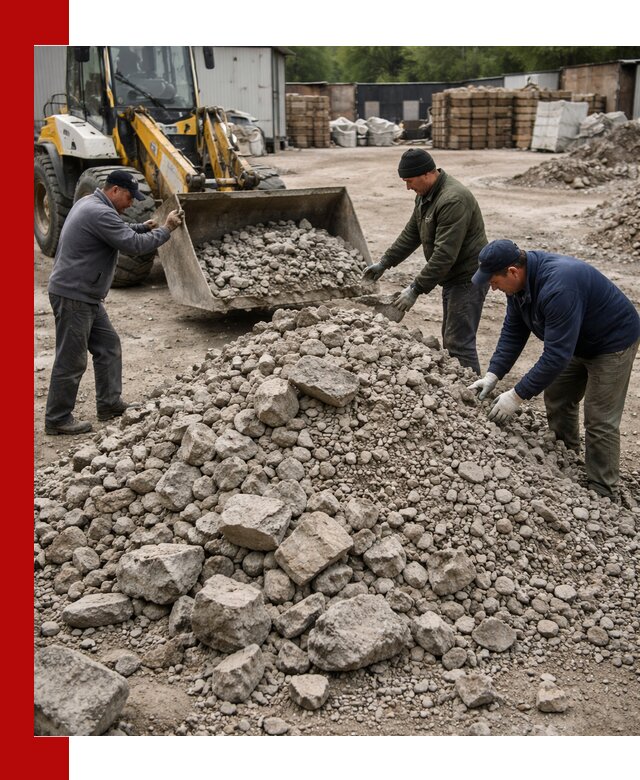 Демонтаж и вывоз бой бетона в Истре