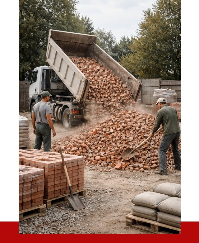 Бой кирпича в Истре с доставкой от 4267 руб/куб | ПРОНЕРУДСта