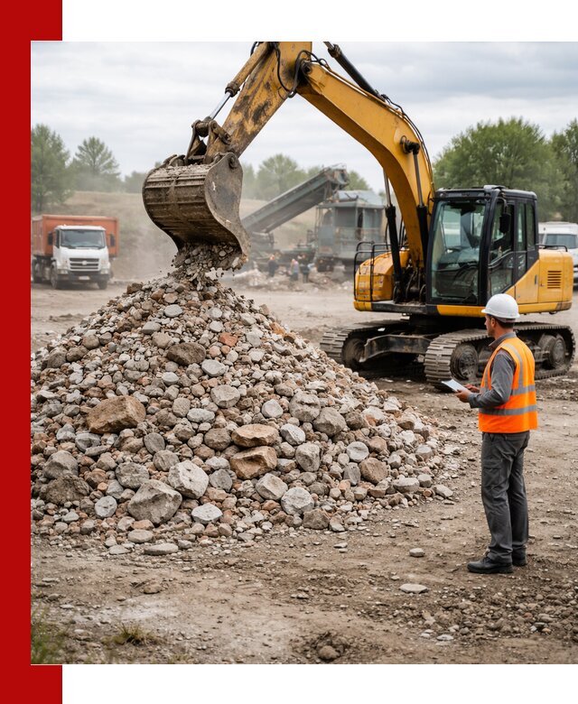 Доставка и вывоз строительного боя в Истре