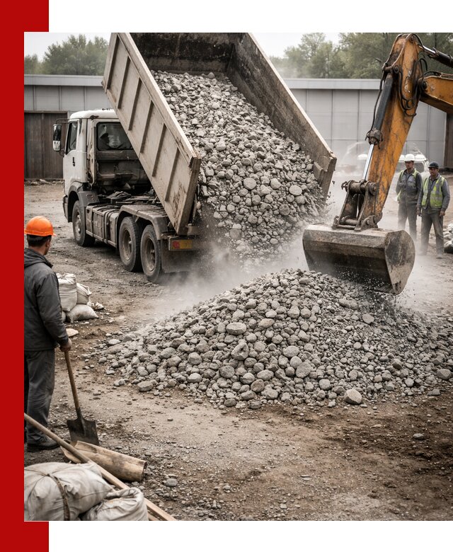 Доставка дробленого бетона в Истре оптом и в розницу