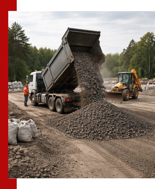 Доставка дробленого асфальта в Истре для дорожных работ