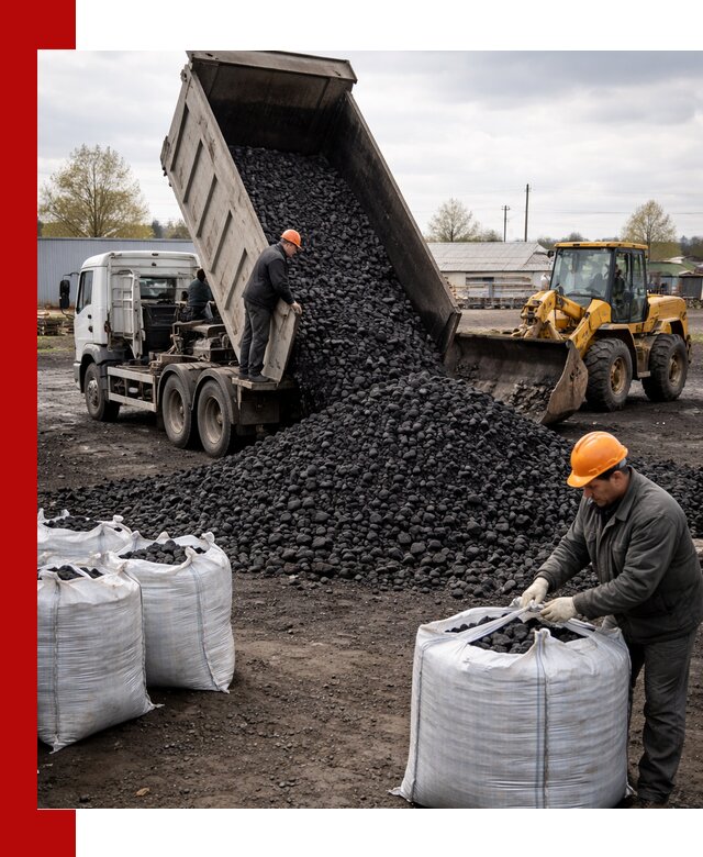 Доставка каменного угля в Истре оптом и в розницу