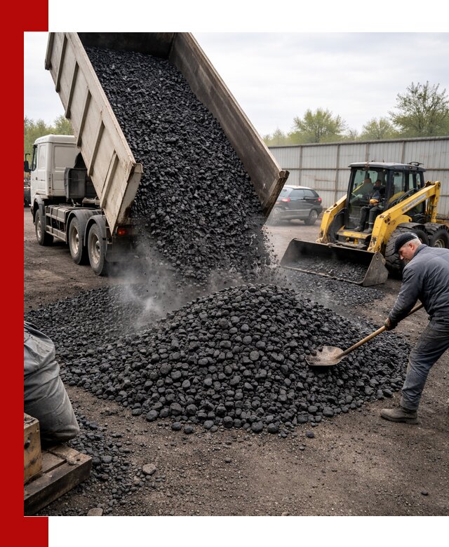 Доставка угля орех в Истре оптом и в розницу