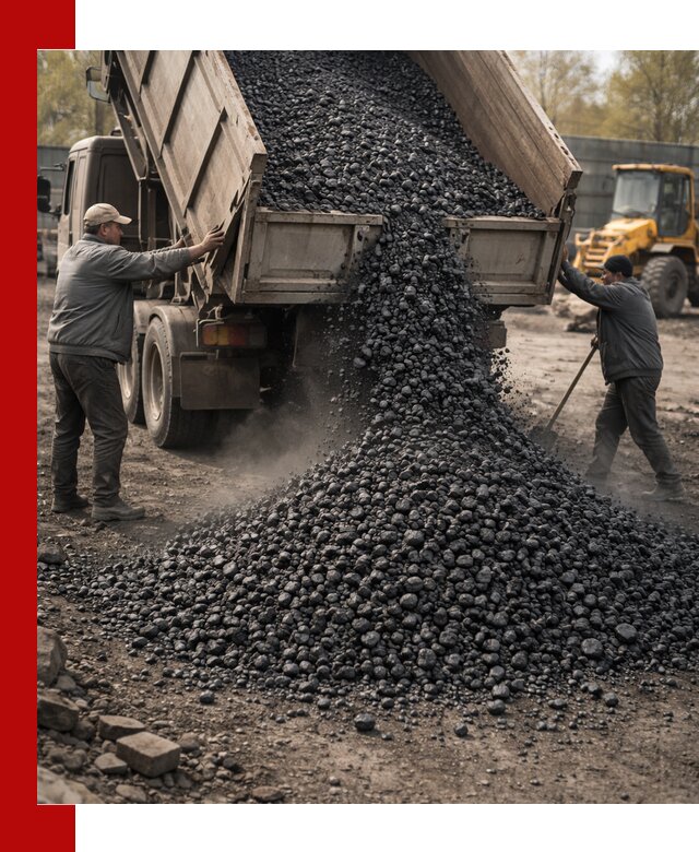 Доставка угля семечка самосвалами в Истре