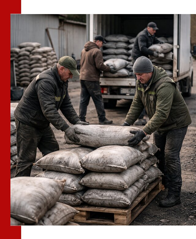 Доставка угля в мешках по выгодным ценам в Истре