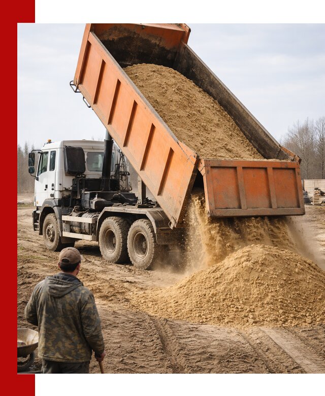 Аренда самосвала 20 тонн для перевозки грузов в Истре