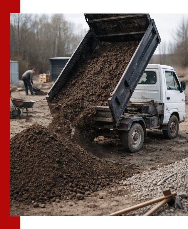 Аренда минисамосвала в Истре для доставки сыпучих материалов