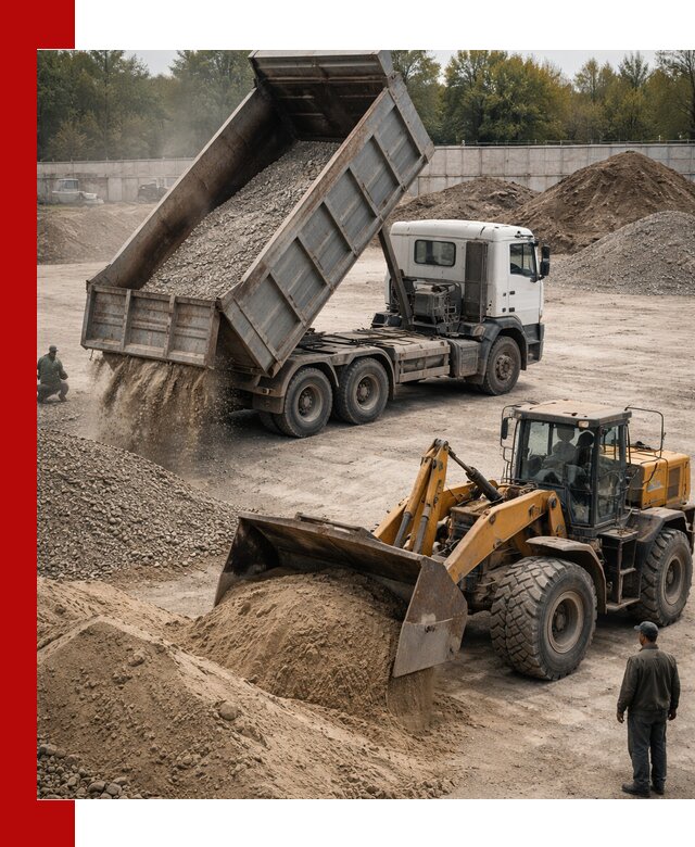 Перевозка сыпучих грузов самосвалами и бортовыми в Истре