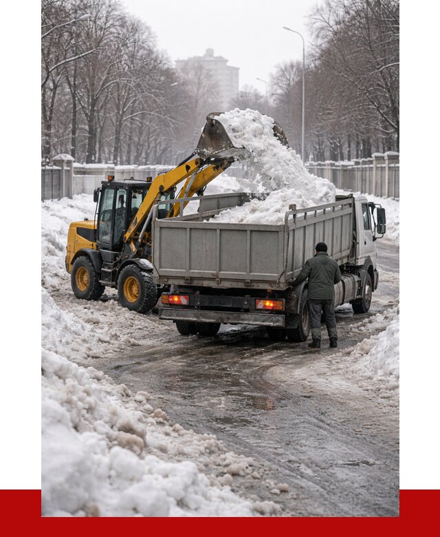 Вывоз снега с погрузкой в Истре от 3556 р. ПРОНЕРУДСта