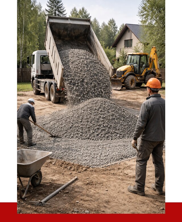 Отсыпка участка щебнем в Истре от 6604 р. ПРОНЕРУДСта