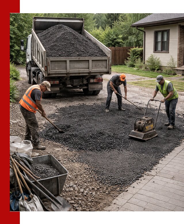 Асфальтовая крошка для двора с доставкой в Истре